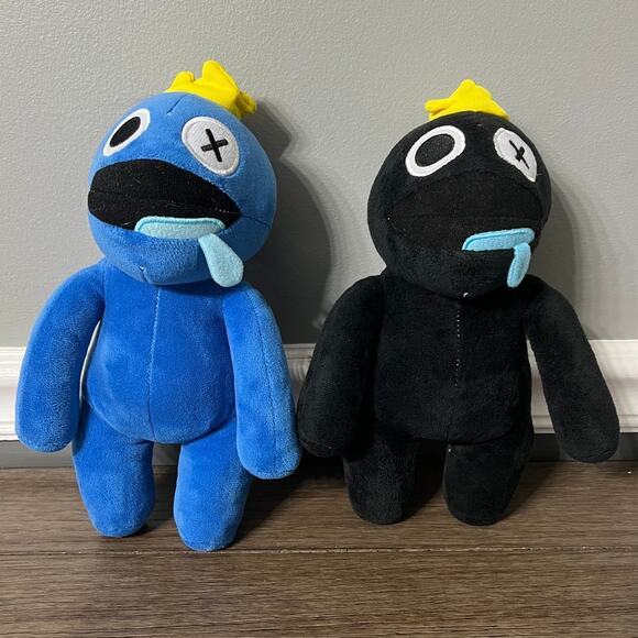Roblox Rainbow Blue & Black Friends Plush Set - Picture 1 of 6